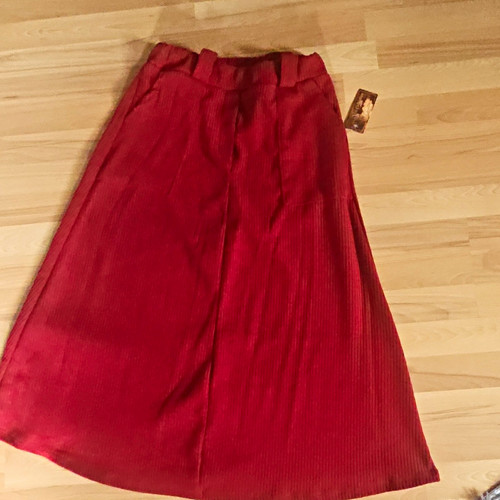 Damen rock rot midi linie - rot,