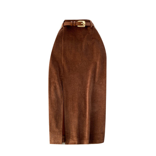 Damen freizeit midi - kord, rock